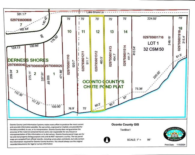 13763 Lake Shore Lane, House other with 2 bedrooms, 1 bathrooms and null parking in Mountain WI | Image 42