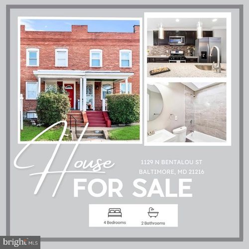 1129 N Bentalou St, BALTIMORE, MD, 21216-4504 | Card Image
