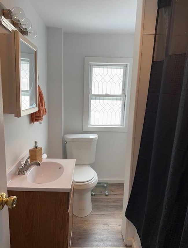 Bathroom featuring vanity, toilet, and wood-type flooring | Image 10