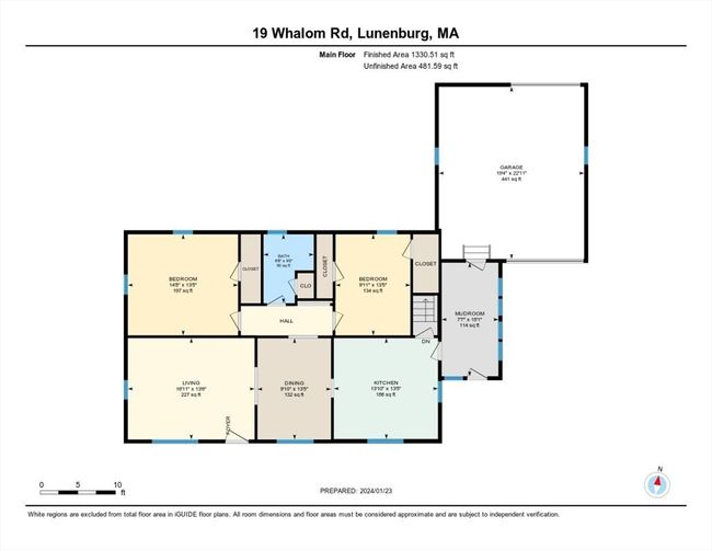 19 Whalom Rd, House other with 2 bedrooms, 1 bathrooms and 4 parking in Lunenburg MA | Image 27