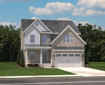 Your Camellia- Craftsman Elevation. Renderings are representative only. Exterior color selections are elegant in shades of black and white! | Image 1