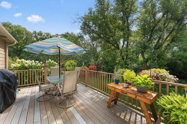 The attached maintenance free deck provides incredible views of the backyard. | Image 31