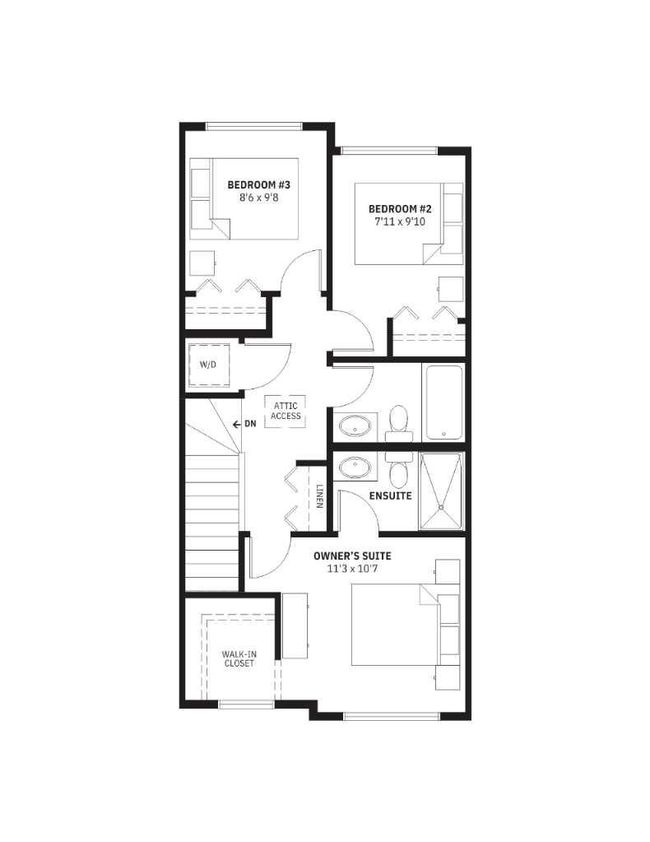 1336 - 1350 Cornerstone Street Ne, Townhouse with 4 bedrooms, 3 bathrooms and 2 parking in Calgary AB | Image 4