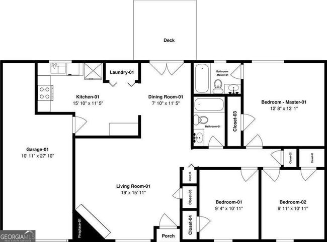6939 Hickory Log Rd, House other with 3 bedrooms, 2 bathrooms and null parking in Austell GA | Image 28