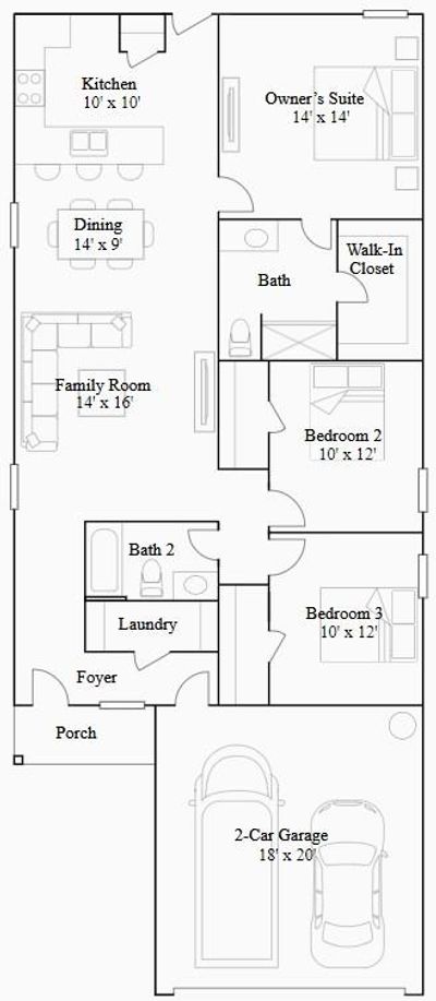 28947 Great Canyon Drive, House other with 3 bedrooms, 2 bathrooms and null parking in Hockley TX | Image 2