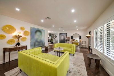 Recessed lighting throughout and herringbone patterned tile floors. | Image 3