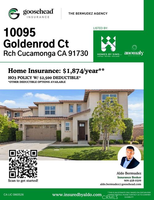 10095 Goldenrod Ct, Rancho Cucamonga, CA, 91701 | Card Image