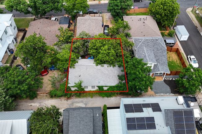 Aerial perspective of suburban area featuring property boundaries highlighted | Image 5