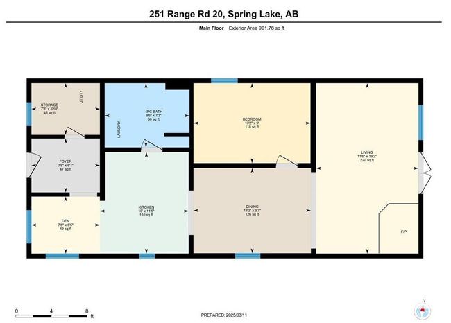 251 Range Road 20, House other with 1 bedrooms, 1 bathrooms and null parking in Spring Lake AB | Image 45