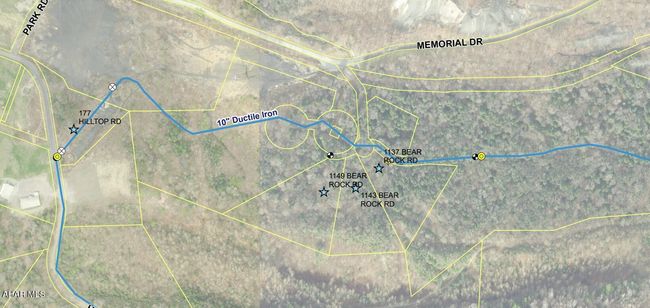 Shows Highland Water line approx. location thru Bear Rock Subdivision | Image 4