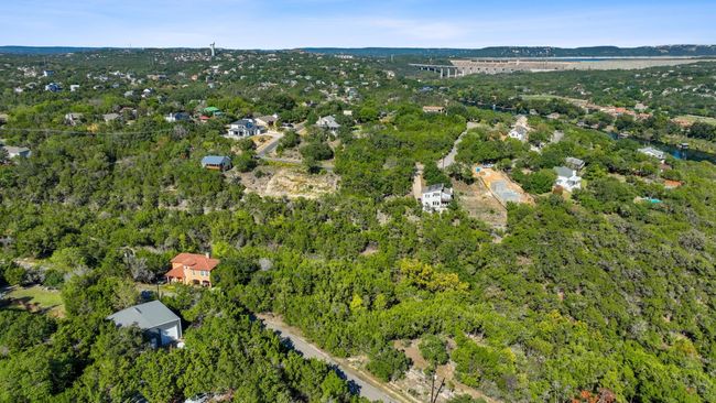 Looking from the front of the lot towards the rear you can see how close it is to Lake Austin and the Mansfield Dam | Image 13