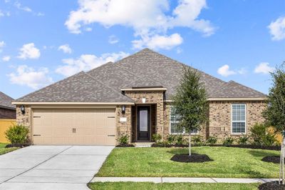 The Leland by LGI Homes. Completed example being built at 13901 Starboard Reach Drive. Actual colors and finishes may vary from example photos. | Image 1