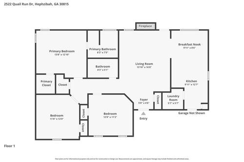 2522 Quail Run Dr, Hephzibah, GA, 30815-4806 | Card Image