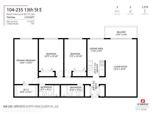 104 - 235 E 13 Th Street, Condo with 3 bedrooms, 2 bathrooms and 1 parking in North Vancouver BC | Image 29