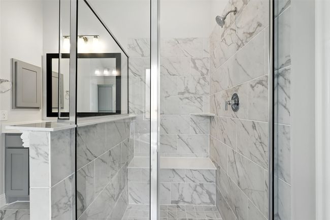Full bathroom with a shower stall and vanity | Image 19