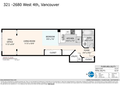 321-2680 W 4th Ave, Vancouver, BC, V6K4S3 | Card Image