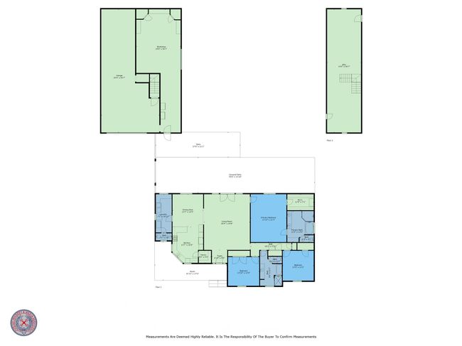 House 2549 sq ft. Garage 1925 sq ft. Front porch 309 sq ft. Back Porch 1194 sq ft. Carport 558 sq ft. | Image 41