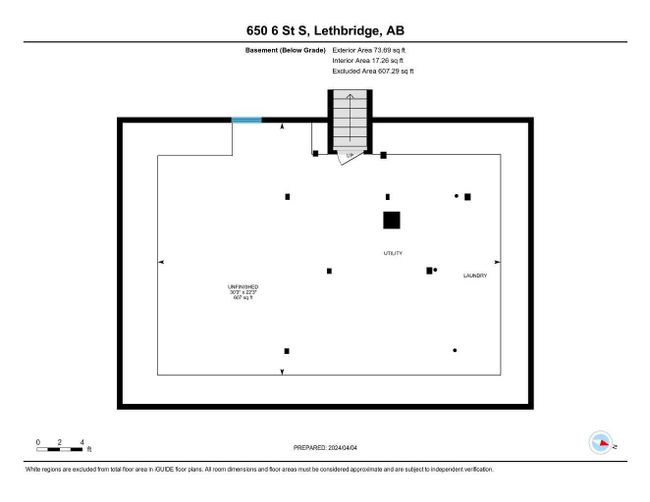 650 6 Street S, Home with 3 bedrooms, 1 bathrooms and 2 parking in Lethbridge AB | Image 24