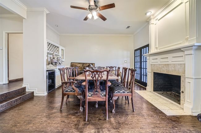 Walk through your hospitality room/ formal dining and take 2 steps up into your Owner's Suite (left). | Image 19