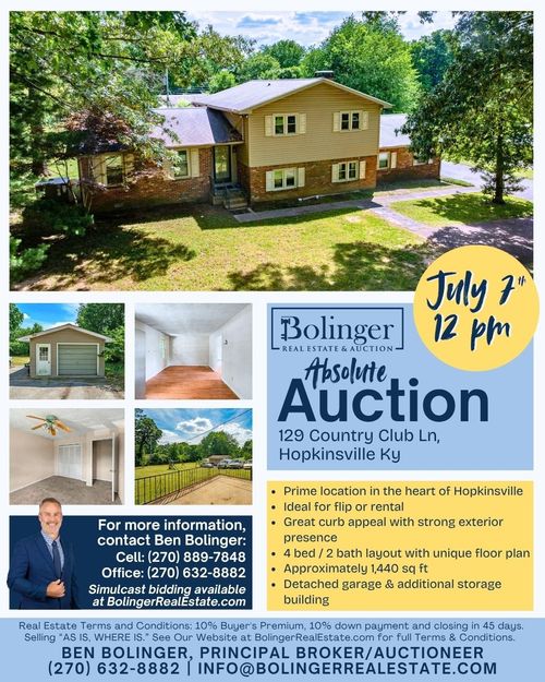 129 Country Club Ln, Hopkinsville, KY, 42240-3829 | Card Image