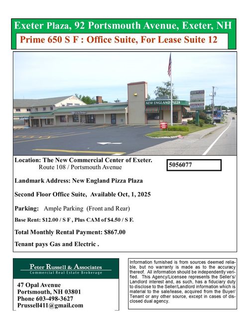 92 Portsmouth Ave, Exeter, NH, 03833-2133 | Card Image