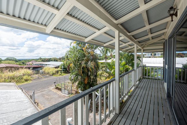 Another exterior lanai to enjoy with second story views @ 007 Kaapuni Loop in Hilo. | Image 19