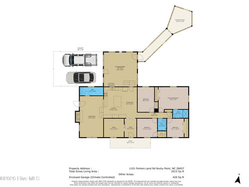 1101 Porters Lane Rd, Rocky Point, NC, 28457-8597 | Card Image