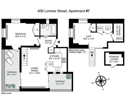 f-406 Lorimer St, Brooklyn, NY, 11206-1119 | Card Image