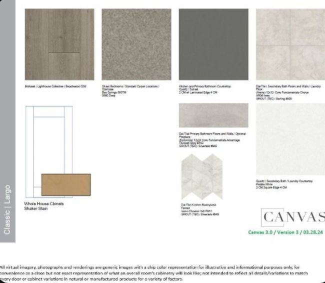 Design Selections. Home is currently under construction, selections subject to change. | Image 4