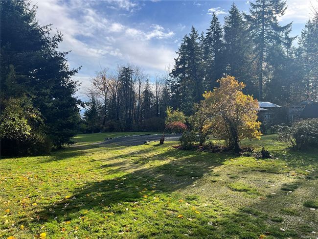 driveway leading to building site, currently set up with level RV parking area in place | Image 9