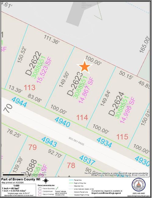 4940 Big Sky, LEDGEVIEW, WI, 54115 | Card Image