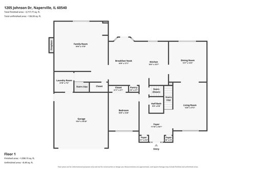 1205 Johnson Dr, Naperville, IL, 60540-8249 | Card Image