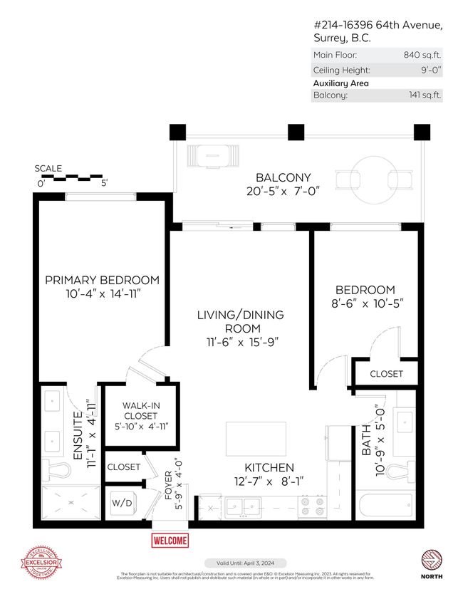 214 - 16396 64 Avenue, Condo with 2 bedrooms, 2 bathrooms and 1 parking in Surrey BC | Image 40