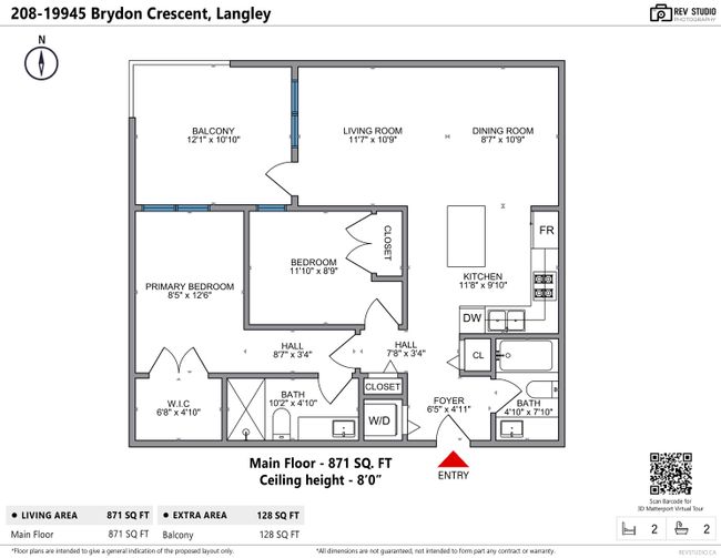 208 - 19945 Brydon Crescent, Condo with 2 bedrooms, 2 bathrooms and 1 parking in Langley BC | Image 21