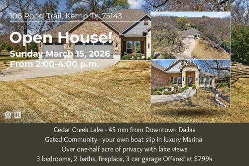 106 Pond Trl, Kemp, TX, 75143-3158 | Card Image
