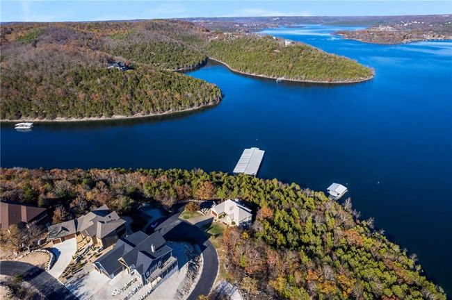 Drone / aerial view featuring a forest view and a water view | Image 72