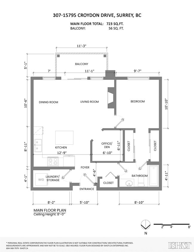 307 - 15795 Croydon Dr, Condo with 1 bedrooms, 1 bathrooms and 1 parking in Surrey BC | Image 31