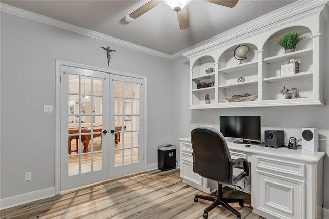 Private Home Office with solid wood built ins | Image 9
