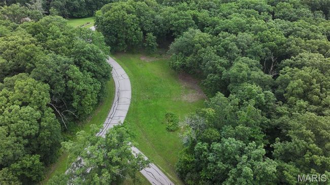 Aerial view of property's location with a heavily wooded area | Image 20