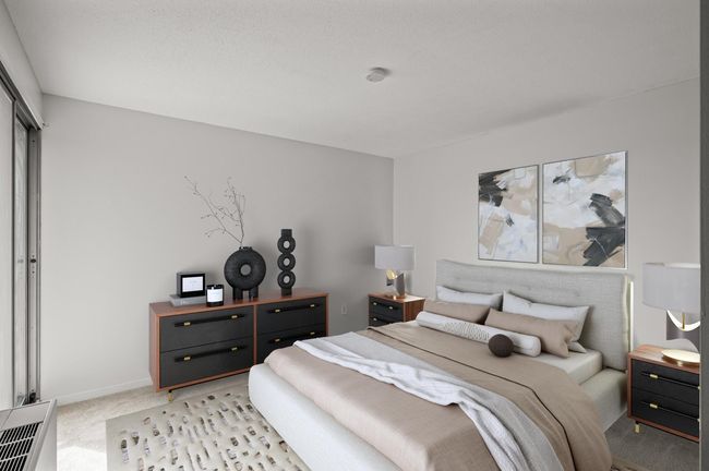 This is the 2nd bedroom, yet still enough room for a queen bed. virtual staging. | Image 20