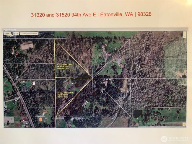 Aerial map showing both parcels included in the sale. | Image 39