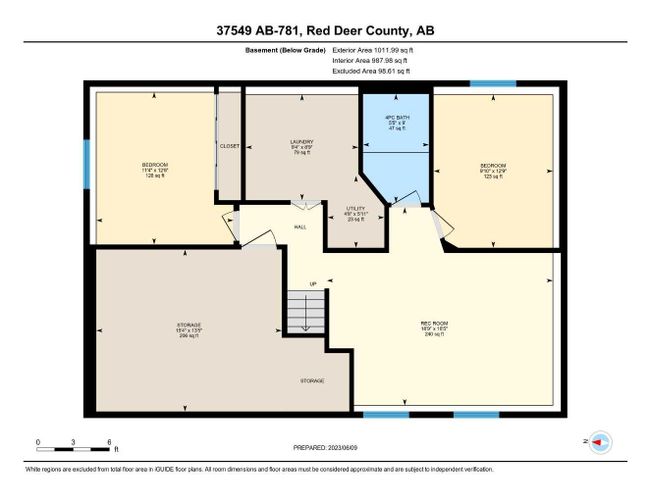 37549 781 Highway, Home with 5 bedrooms, 2 bathrooms and 8 parking in Rural Red Deer County AB | Image 44