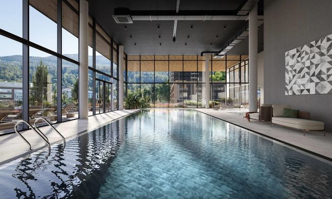 View of swimming pool featuring a mountain view | Image 13