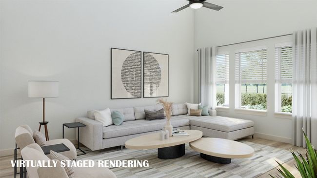 A family room large enough to host the entire family! VIRTUALLY STAGED RENDERING | Image 7