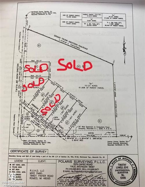 00 Armada Ridge Parcel 4 Road, Richmond Township, MI, 48062 | Card Image