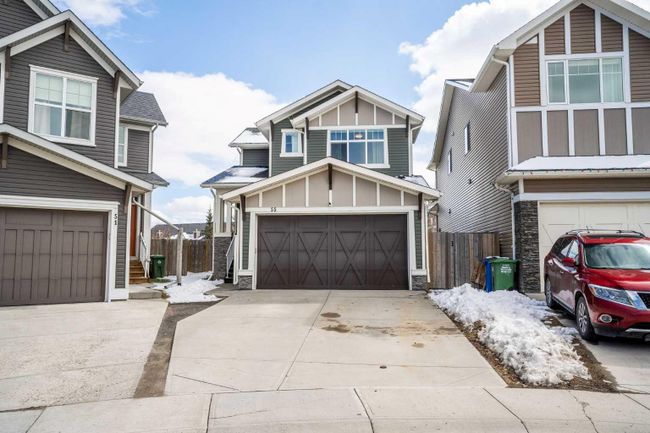 55 Fireside Burrow, Home with 3 bedrooms, 2 bathrooms and 4 parking in Cochrane AB | Image 1