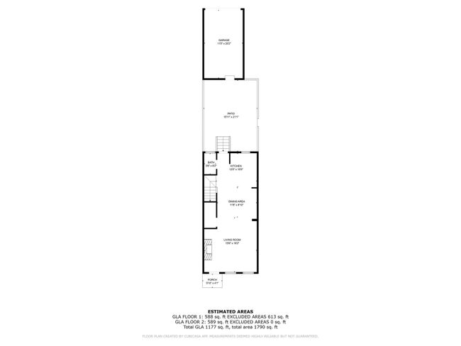 floor plan 2 bed 3 bath with garage open flooplan and fenced yard | Image 4