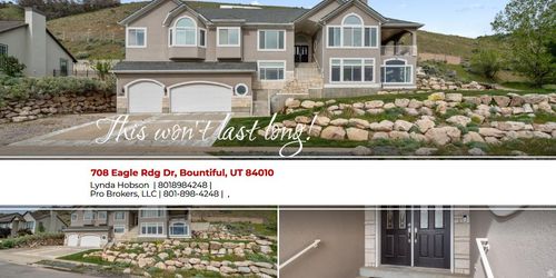 708 Eagleridge Dr, Bountiful, UT, 84010-1752 | Card Image