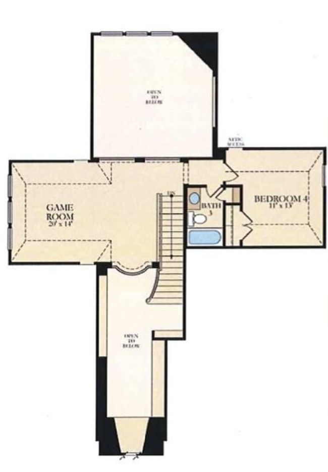 Second floor features the fourth bedroom, bedroom, and loft | Image 27