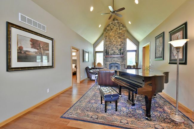 2 story stone fireplace | Image 5